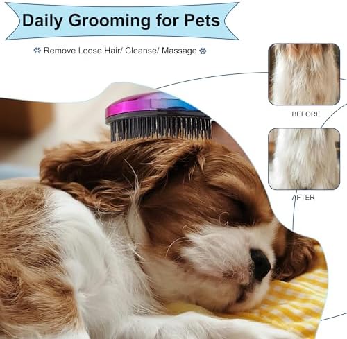 Gentle Grooming Puppy Brush with Gift Box (Gradient Color) - Image 5