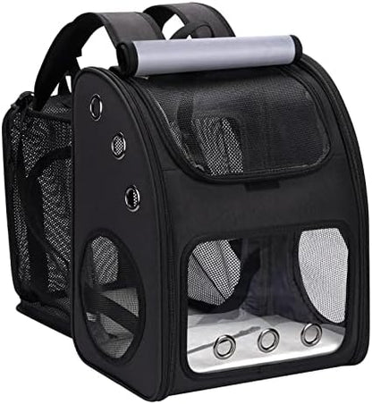 Expandable Cat Backpack Carrier for Small Cats & Pets Up to 18 lbs by COVONO