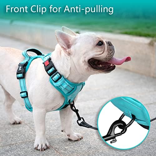 PoyPet No Pull Dog Harness, Reflective Vest with 2 Leash Clips & Handle - Image 3