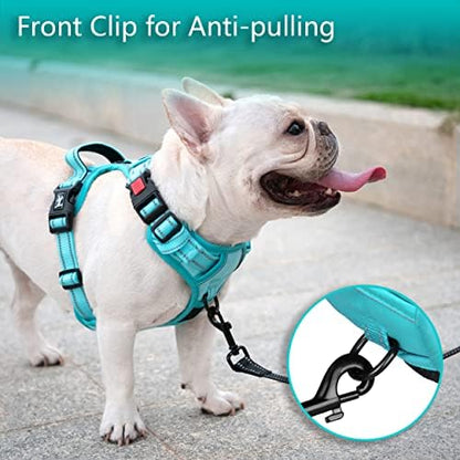 PoyPet No Pull Dog Harness, Reflective Vest with 2 Leash Clips & Handle - Image 3