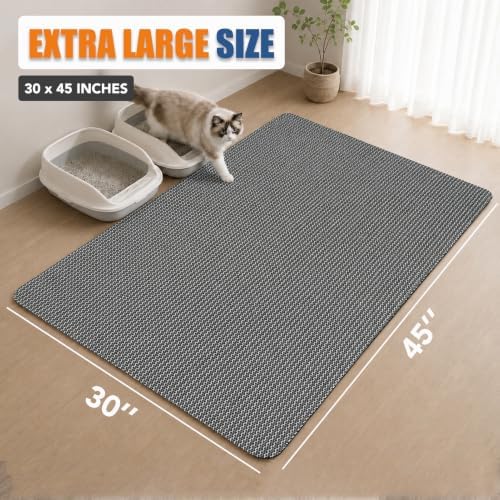Cat Litter Mat, 30 x 45 in – XL Non-Slip, Cut-to-Fit - Image 2