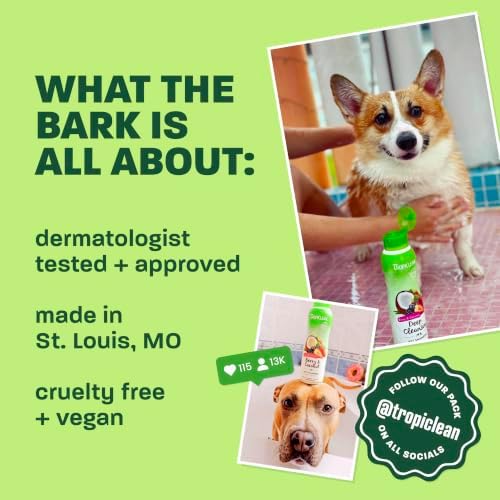 TropiClean Deshedding Dog Conditioner, Reduces Shedding, Softens Coat, 20oz - Image 5