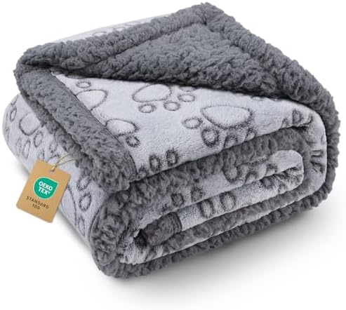 Luciphia Waterproof Dog Blanket Reversible Sherpa Fleece for Small Dogs Cat by luciphia