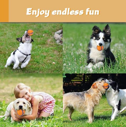 Dog Toy Ball,Rubber Sound-Producing Toy Ball, with a Groove Design That is Resistant to Bites, Has a High Bounce, Dog Training Interactive Pet Toy, Relieving Pet Anxiety（Large Size） - Image 7