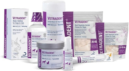 Vetradent Dental Wipes, 60 ct