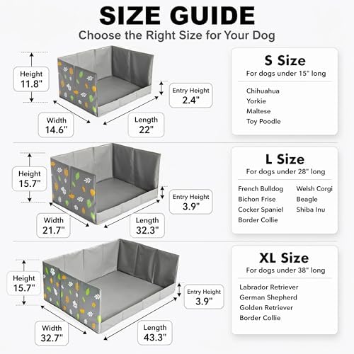 Dog Litter Box, Waterproof Foldable Pee Pad Holder, Dog Potty Tray - Image 5