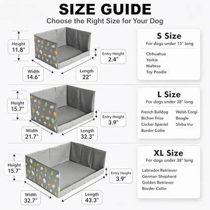 Dog Litter Box, Waterproof Foldable Pee Pad Holder, Dog Potty Tray - Image 5