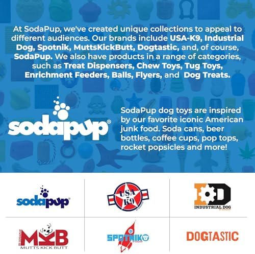 SodaPup Glitter Ball – Soft Dog Ball Toy, Floating Fetch Ball and Treat Dispenser Made in USA from Non-Toxic Pet Safe Food Safe PUP-X Rubber for Bonding, Physical Exercise, & More - Image 6