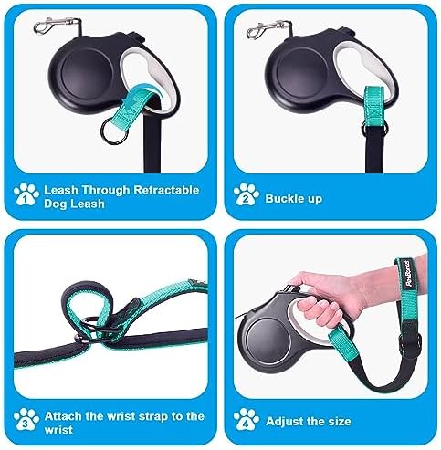 PetBonus Short Dog Leash, Safety Wrist Strap for Dog Retractable Leash - Image 5