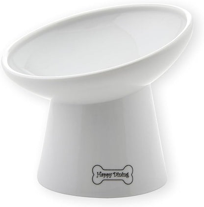 Necoichi Raised Dog Food Bowl, Elevated, for Dogs and Cats, Pets Feeding Feeder Non-Slip for Small Dogs Dishwasher and Microwave Safe, No.1 Seller in Japan! (Dog, Extra Wide Tilted)