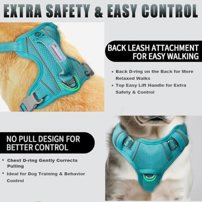 BARKBAY Dog Harness for Small Sized Dog No Pull Dog Vest ID Tag Pocket - Image 3