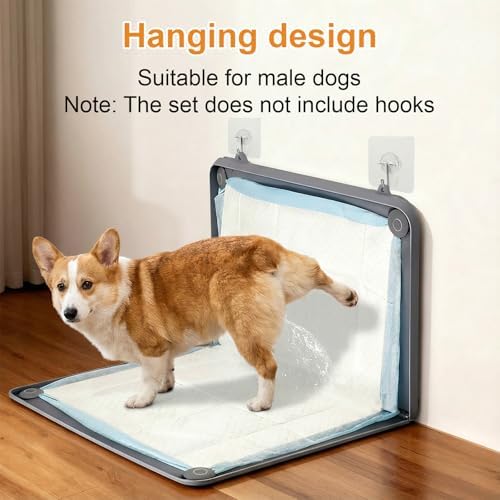 Nuanchu Pee Pad Tray Holder for Dogs, 23 x 23 Inch Silicone Dog Puppy Pad Holder with Four Fixed Points Stable Grip, Raised Edges, Quick-Wipe Dog Potty Tray for Indoor Flooring Protection - Image 3