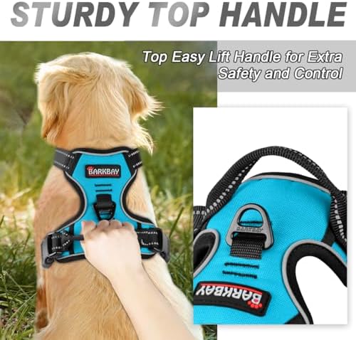 BARKBAY Dog Harness No Pull for Large Dogs Front Back Clips,Dog Vest - Image 3