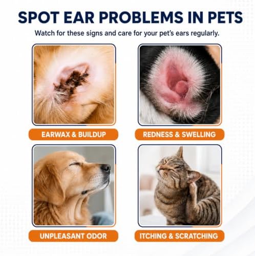 Dog Ear Cleaner Drops & Ear Wipes Kit – Advanced Pet Ear Cleaning Solution with Hypochlorous Acid, Helps Relieve Itchy Ears, Removes Wax & Odor, Gentle for Dogs & Cats - Image 2