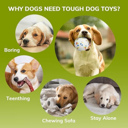 8 Pack Dog Balls, Dog Toy Balls 2.28'' - Indestructible Dogs Ball for Aggressive Chewers, Small Tennis Ball for Dogs(Small/Medium), Fit Same Listing Automatic Launcher Only​ ETPU Material - Image 6