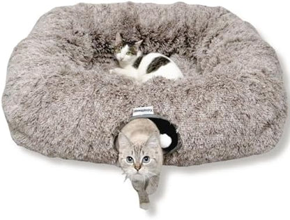 XxingSheep Extra Large Cat Tunnel Bed Plush Cat Cave for Indoor Cats by XxingSheep