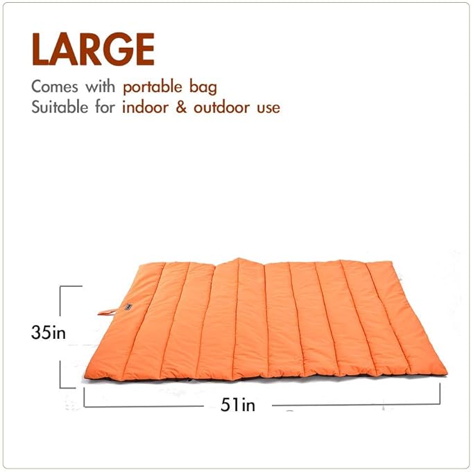 CHEERHUNTING Outdoor Dog Bed, Waterproof, Washable, Large Size, Durable, Water Resistant, Portable and Camping Travel Pet Mat