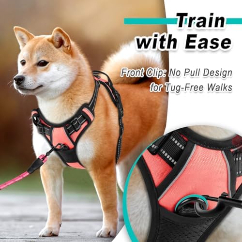 BARKBAY Dog Harness for Medium Sized Dog No Pull 2 Leash Clips Dog Vest - Image 2