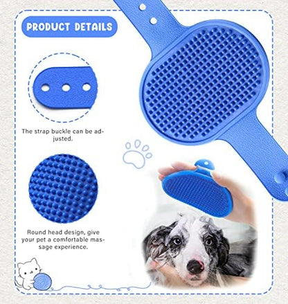 Pet Grooming Kit with Slicker Brush Bath Massage Glove Brush Pet Shedding Comb Nail Clipper Trimmer 6 Piece Set for Rabbit Kitten Guinea Pig Cat Chinchilla Ferret Small Animals - Image 7