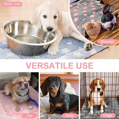 VitalCozy 4 Pcs Dog Crate Pads Soft Warm,18 x 24 x 1.6 Inch,Star,Colorful - Image 4