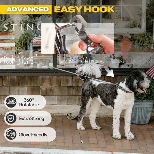 Fida 10 FT Heavy Duty Dog Leash, Dual Padded Handles for Medium Large Dogs - Image 2