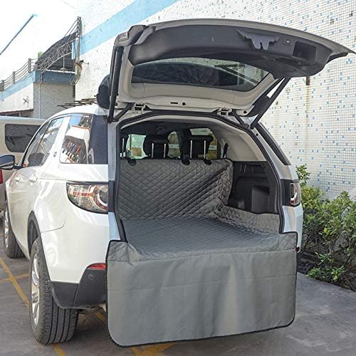 J&C Pet Cargo Liner,Cargo Cover for Dogs,Trunk Liner,Seat Protector for Cars,Heavy Duty Dog Car Seat Cover for SUV Trucks,Non Slip Waterproof Universal (Grey)