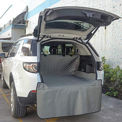 J&C Pet Cargo Liner,Cargo Cover for Dogs,Trunk Liner,Seat Protector for Cars,Heavy Duty Dog Car Seat Cover for SUV Trucks,Non Slip Waterproof Universal (Grey)