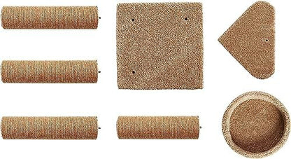 Amazon Basics Cat Tree - Multi-Level Climbing Activity Tower with Jute Rope Scratching Posts for Indoor Cats & Kittens, Medium (31.5"H), Beige - Image 6