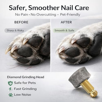 2-Pack Dog Nail Diamond Tip Replacement, Grinder Replacement Heads - Image 2