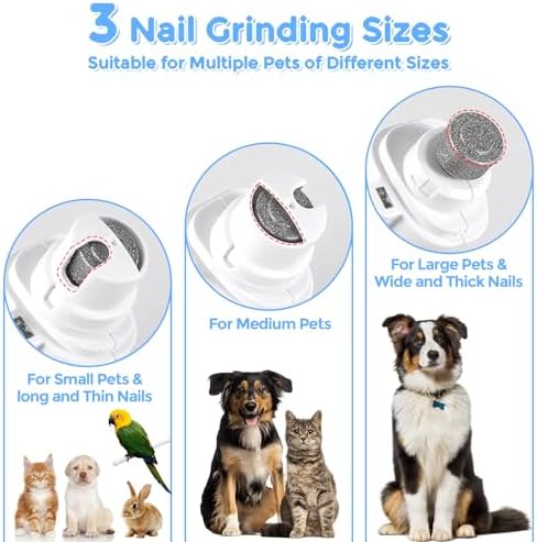 2-in-1 Dog & Cat Nail Clippers and Grinder, Led Pet Nail Trimmers - Image 3