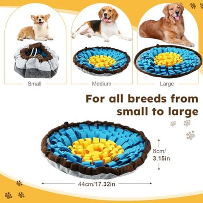 Snuffle Mat for Dogs & Cats, Adjustable Puzzle Toy Slow Feeder - Image 3
