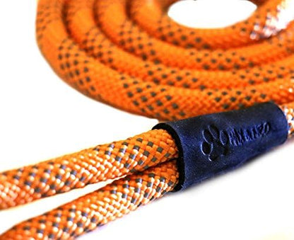 Max and Neo Rope Leash Reflective - 6 FT x 1/2" (Orange, Donates to Dog Rescue) - Image 3