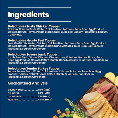 Blue Buffalo Delectables Variety Pack Dog Food Topper, 3 oz, 24 ct - Image 5