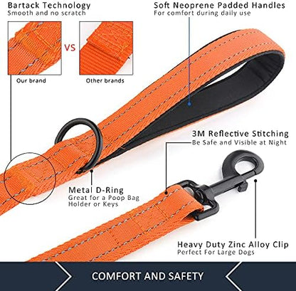 Plutus Pet Double Handle Dog Leash, 4 FT Long, for Medium Large Dogs - Image 4