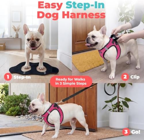 Voyager Step-in Air Dog Vest Harness - Fuchsia 2-Tone, X-Small - Image 3