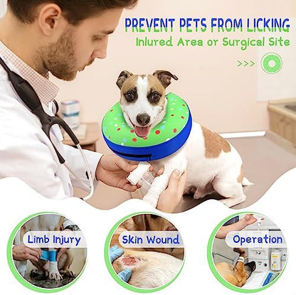 Supet Inflatable Dog Cone Collar Alternative After Surgery, Dog Neck Donut Collar Recovery E Collar, Soft Pet Cone for Small Medium Large Dogs - Image 2
