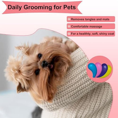 Puppy Brush - Soft Dog Brush (Rose Red) - Image 7