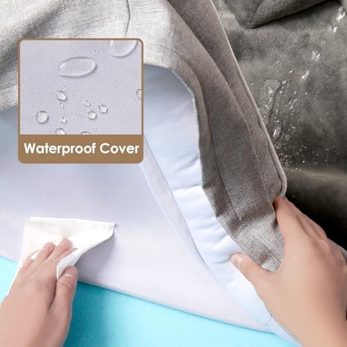 EHEYCIGA Orthopedic Extra Large Dog Bed, Waterproof Washable XL Pet Bed 44" - Image 3