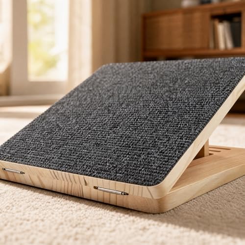 2PCS Adjustable Wooden Dog Ramp for Small Medium Dogs, Non-Slip Foldable Pet Ramp for Bed Couch Stairs, Ideal for Senior Dogs & Joint Pain, Portable Height Adjustable Dog Stairs for Indoor Use - Image 5