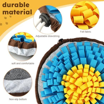 Snuffle Mat for Dogs & Cats, Adjustable Puzzle Toy Slow Feeder - Image 5