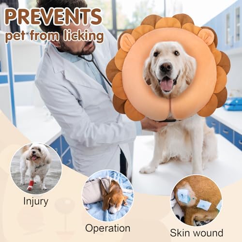 BEAUTYZOO Dog Cone Collar Alternative After Surgery,Pet Neck Donut E‑Collar - Image 4