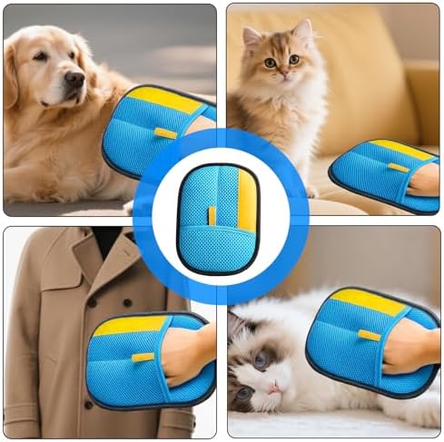 2 Pcs Electrostatic Pet Hair Removal Gloves for Dogs & Cats - Image 5