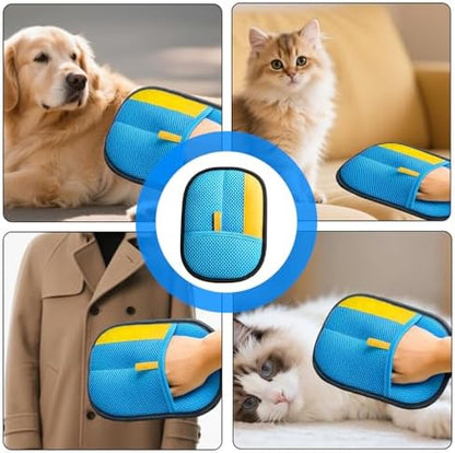 2 Pcs Electrostatic Pet Hair Removal Gloves for Dogs & Cats - Image 5