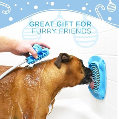 Aquapaw Lick Mat for Dogs with Suction Cups - XL, Blue, 1-Pack - Slow Feeder Lick Pads for Dogs & Grooming Enrichment - Food Mat for Peanut Butter Treats - Image 3