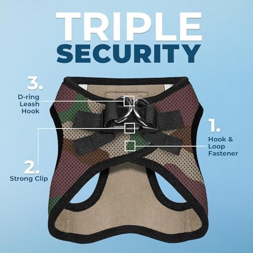 Voyager Step-in Air Dog Vest Harness - Army, Small - Image 2