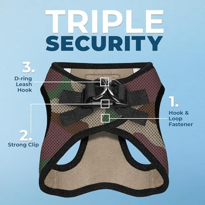 Voyager Step-in Air Dog Vest Harness - Army, X-Small - Image 2