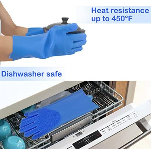 Silicone Pet Grooming Gloves Dog Washing Gloves for Bathing Massaging - Image 6