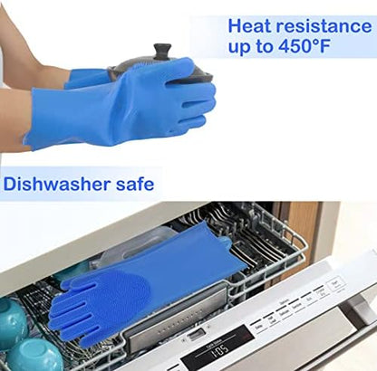 Silicone Pet Grooming Gloves Dog Washing Gloves for Bathing Massaging - Image 6