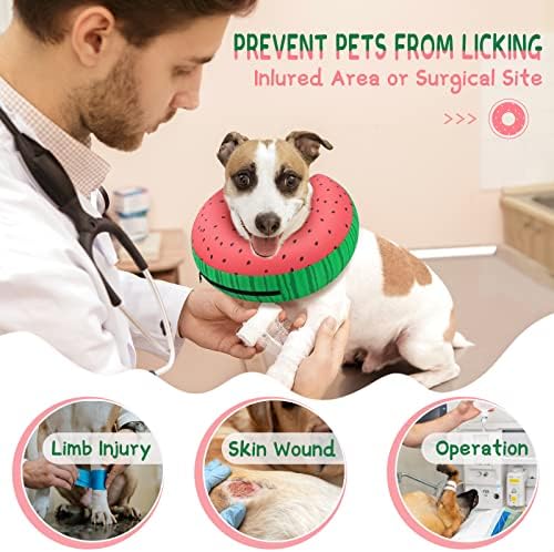 Supet Inflatable Dog Cone Collar for Large Medium Small Dogs, Soft Cone Collar for Dogs Cats, E Collar Pet Neck Donut Dog Cone Alternative After Surgery - Image 2
