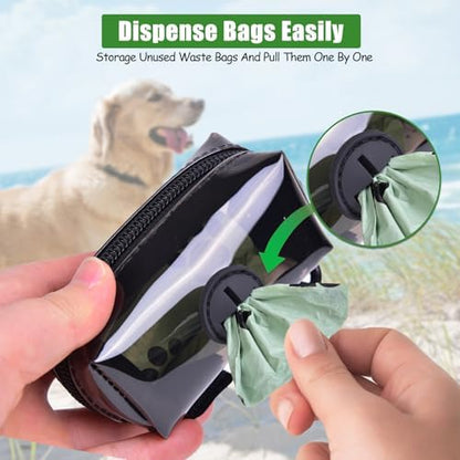 Dog Waste Bag Dispenser Dogs Poop Bag Holder Pet Leash Accessory Walking - Image 3